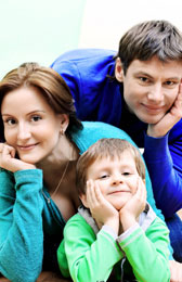 famiglia con bambino