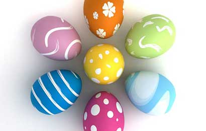 L’angolo della natura e dei festeggiamenti durante la Pasqua